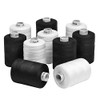 New ThreadNanny Black and White Spools of 3-PLY Polyester Sewing