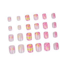 Healvian 1 Set Children Fake Nail Cartoon Nail Art Sticker Art Fake Nail Nail Stickers Nail Art Decals Colorful Nail Stickers False Nail