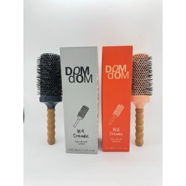 Dom Dom Don Don Ceramic Round Brush Pro Set Hairstylist Duo Deal #6 Medium #9 Large New