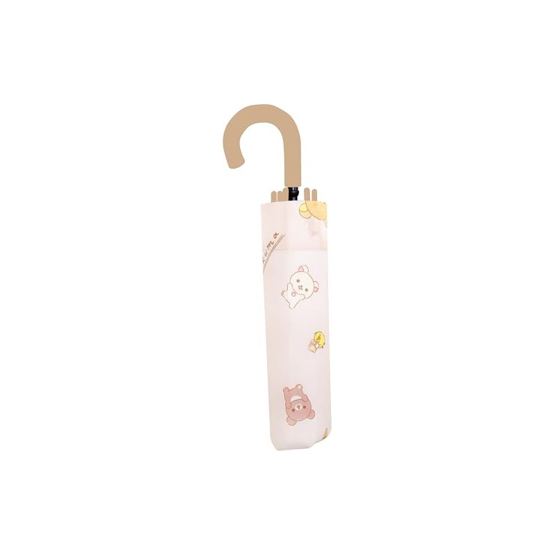 J's Planning 90481 Rilakkuma Natural Folding Umbrella, 20.9 inches (53