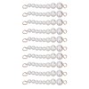 10Pcs Pearl Shoe Chains Polished ABS Resin Metal Buckle Widely