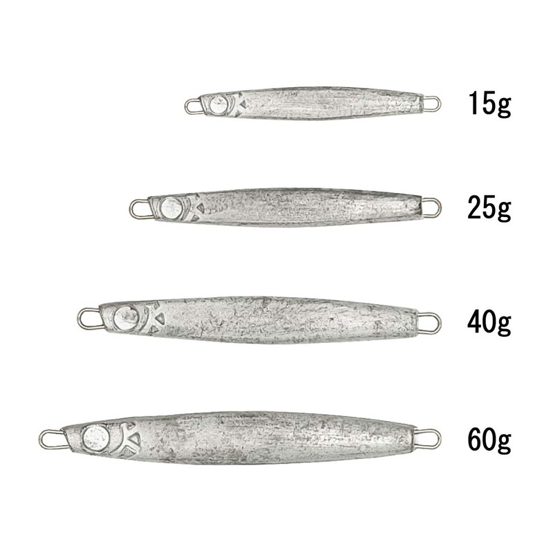 Orurdo Fishing Tackle DIY Series Unpainted Lures Metal Jig F