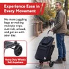 dbest Products Bigger Trolley Dolly, Carrito Plegable Negro de Compras