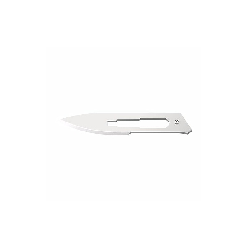NICE 100 x No.18 Sterile Stainless Steel Surgical Blades SS18