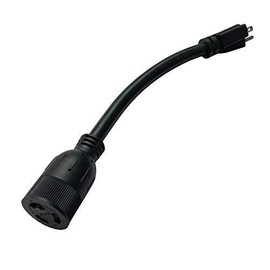 Parkworld 885248 Adapter Cord 15 AMP Regular 5-15 Plug Male to Twist 20 Amp L6-20 Receptacle Female