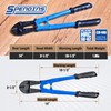 SPENDINS Bolt Cutter with Drop Forged Cr-Mo Alloy Steel Blades,with