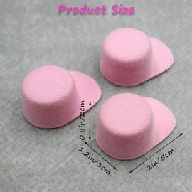 Niuhong Mini Cap Hats Craft Small Top Hat Small Hat DIY Crafts Christmas Creative Bottle Cover Hat Christmas Decoration Bottle Decoration Decorative Hats (9, Multicoloured, 5 x 3 x 2 cm)