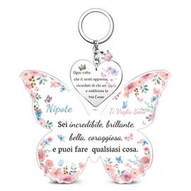 Enkelin 2 Stück Acryl Schilder und dekorative Schilder Schlüsselanhänger Set Schätzen Geburtstag Geschenke Weihnachten Erinnerung Frauen Niedlich Abschlussfeier Personalisierte Familie Tag Ermutigen