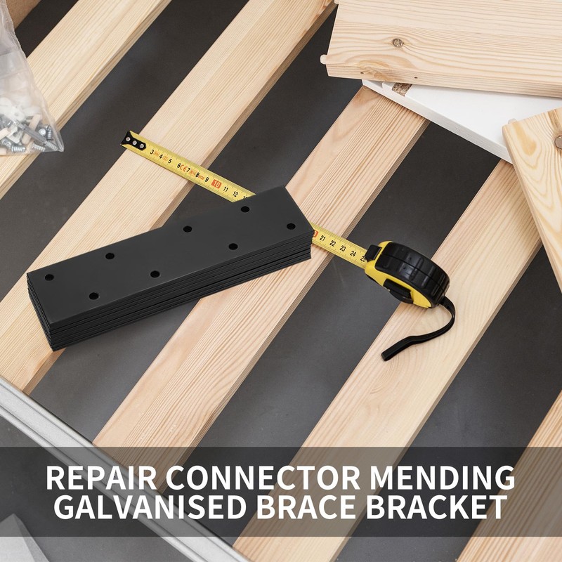 7 Pcs Metal Brackets for Wood, Joining, Perforated Connecting, Mending,