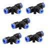 sourcingmap 5 Pcs 6mm to 4mm Quick Joint Air Pneumatic
