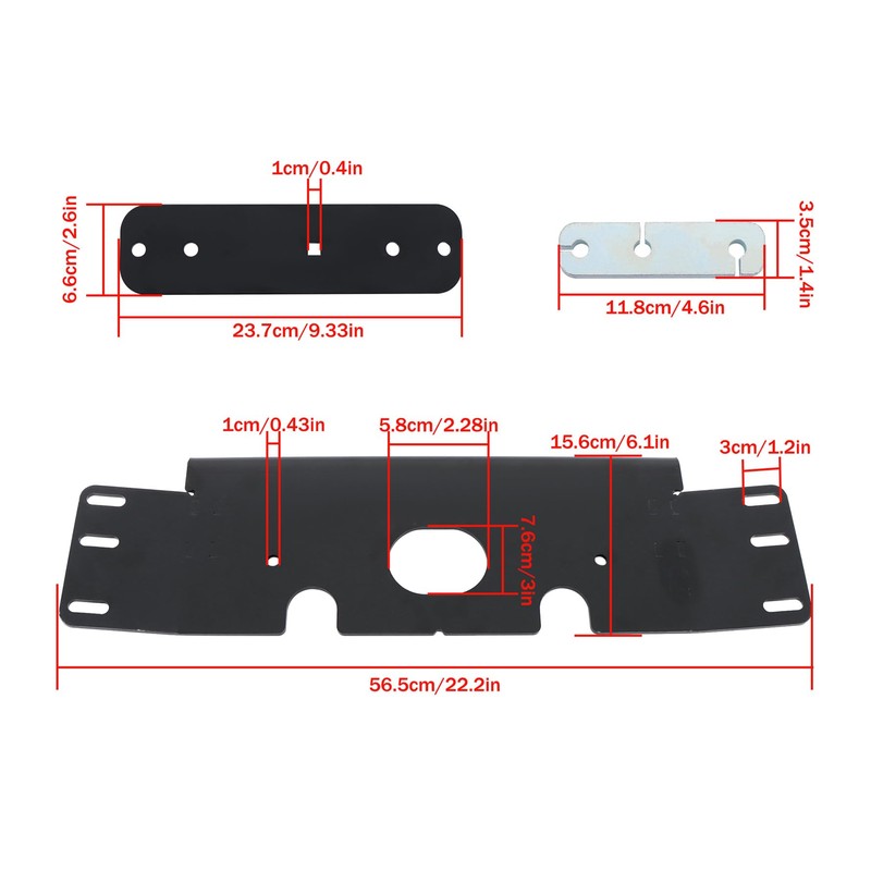 munirater Open Trail Snow Plow Mid Mount Kit 106020 Replacement