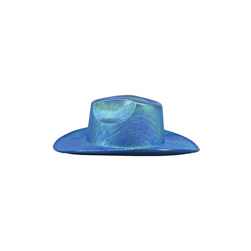Arsimus Metallic Cowboy Hat (Turquoise)