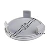 LST 4 x wheel hub caps, trim, silver metallic, 75