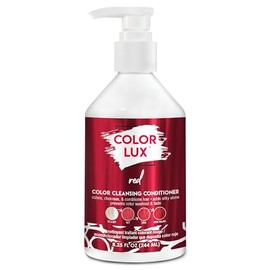 Acondicionador limpiador de color, rojo, fórmula 3 en 1 que deposita color, vegano, sin sulfatos, sin parabenos, 8,25 oz