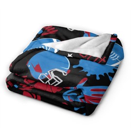 American Football Cool Sports Ball Throw Blanket Soft Bed Bedding Warm Cozy Plush Flannel Fleece Blankets Gifts for Kids Boys Teens Men, Sofa Couch Bedroom Home Decor, 60"x50"