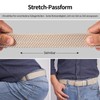 TANGCHAO 2 Pieces Fabric Belt, Stretch Belt, Elastic Braided Belt,