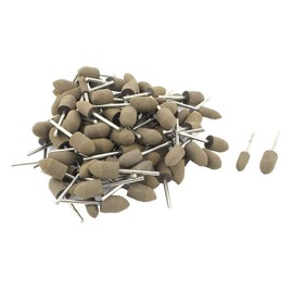 Dtacke 20pcs 4x12mm/0.15"x0.47" Cone Leather Buffing Wheels Polishing Set Fit for Dremel