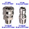 Tool Daily PD-31888 Pressure Washer Adapter Set, Quick Connect Kit,