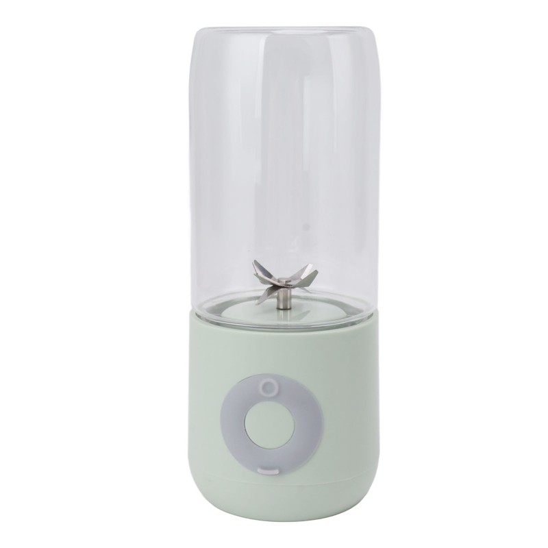 Electric USB Juicer Blender Green 6 Leaf Blades 1300mAh 500ml