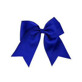 NYFASHION101 Women's Girls' Smooth Grosgrain Ribbon Bow Alligator Clip, Royal Blue
