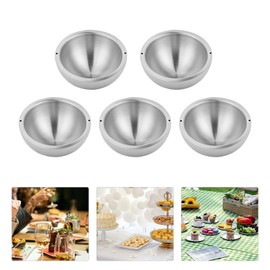 Dip Chiller Bowl 33.8oz Large Capacity, Stainless Steel Salad Bowl with Double Water Injection-Holes, Insulated Salad Bowl Set Stainless Steel Serving Bowl for Beverages, Party, Bar, Salad (5 bowls)