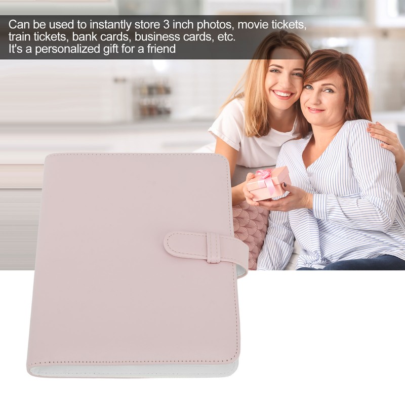 3 Inch 256 Pockets Photo Album PU Leather Photo Storage