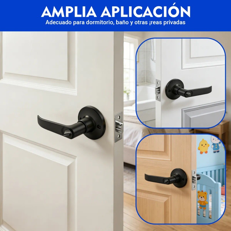2pzas Chapas Puertas De Aluminio Y Madera Izquierda/derecha