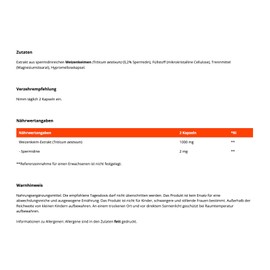 GymBeam GymBeam Spermidin Kapseln - Natrlicher Extrakt von Weizenkeimen, f?rdert Zellwachstum & Stoffwechsel, optimale Spermidin-Menge fr Vitalit?t & gesundes Altern, 90 Kapseln