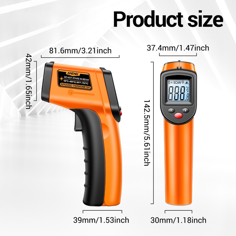 ANENG ANENG TH201 -50℃～400℃ /-58℉～752℉ Non-Contact Infrared Thermometer IR Thermometer