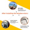 PLDDE Rain Guards Compatible with 2000-2004 Toyota Avalon Tape-On Side