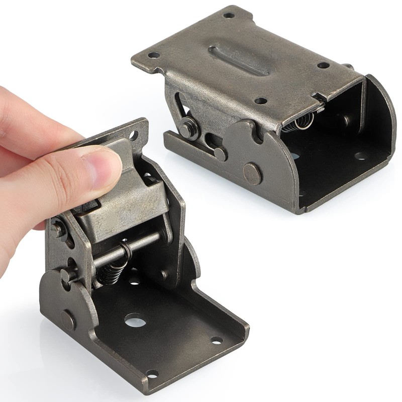 MDLUU Folding Brackets Heavy Duty, 90 Degree Self-Lock Hinges for