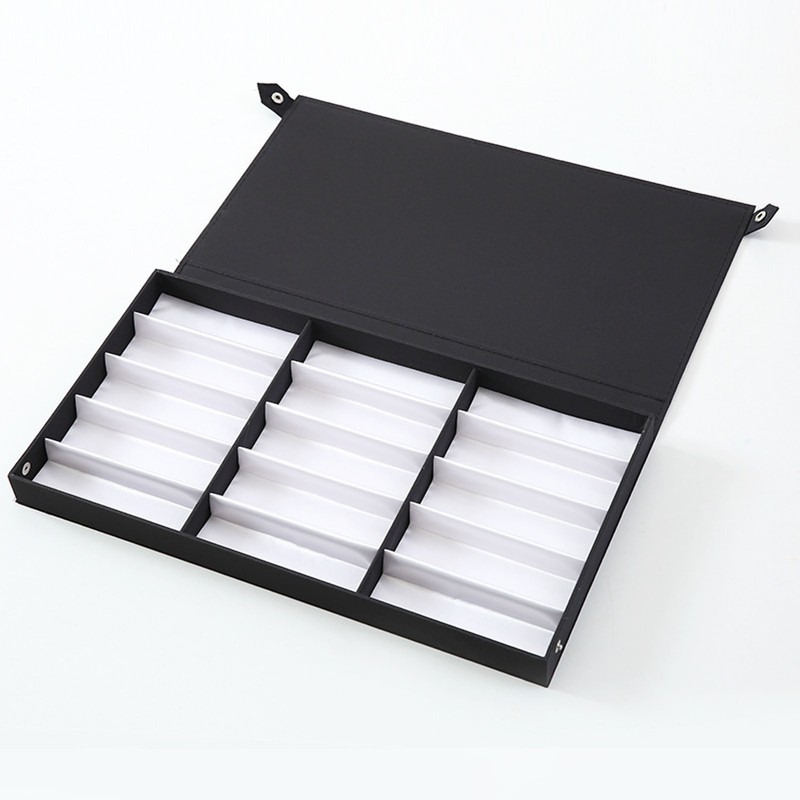 15 Grids Sunglasses Organizer Nylon Cloth Multifunctional Jewelry Eyeglass Storage