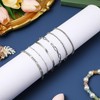 SAFIGLE Bangles Layered Bracelet Set 6pcs Dainty Chain Bracelets Stackable