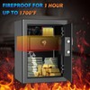 WASJOYE Fingerprint Biometric Safe Box Fireproof - Fingerprint Safe Box