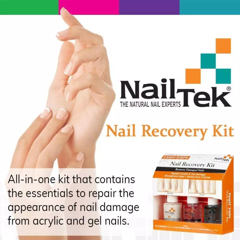 Nailtek Nail Tek Nail Recovery Kit Restores Damaged Nails Brand