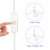 SCOOYEEES USB Powered Ceiling Fan Portable Canopy Fan with ON/OFF