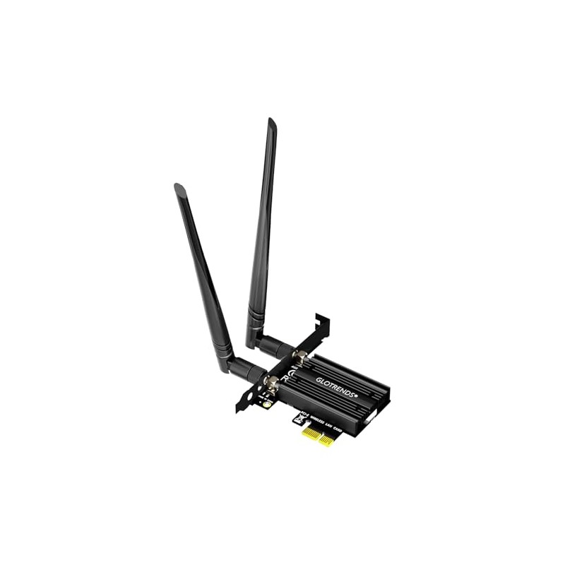 GLOTRENDS WiFi 5 PCIe Tarjeta de Red para PC, Bluetooth