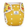 Bamboolik. Waterproof Washable One Size Duo, Button Closure, Double Side