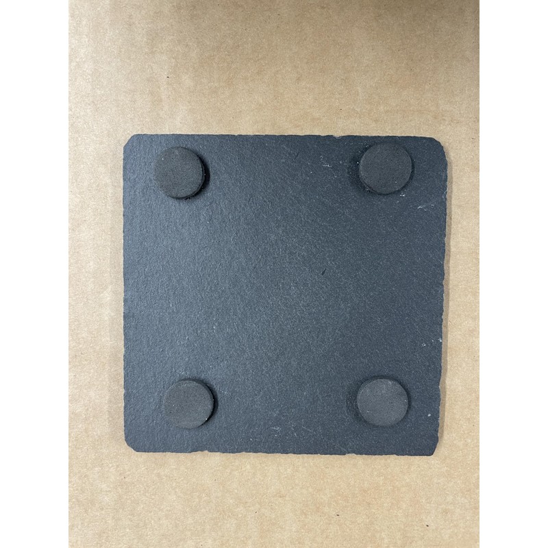 Rustic Slate Custom Coasters- Set of two - Includes Non-slip