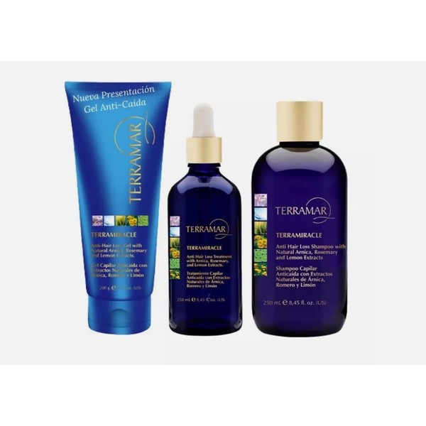 KIT ANTI HAIR LOSS GEL 7.05 OZ,SHAMPOO 8.45 OZ &