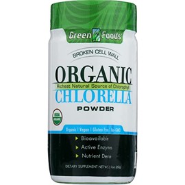 Green Foods Organic Chlorella Powder, Gluten Free, Non GMO, 2.1 Ounce (Pack of 1)