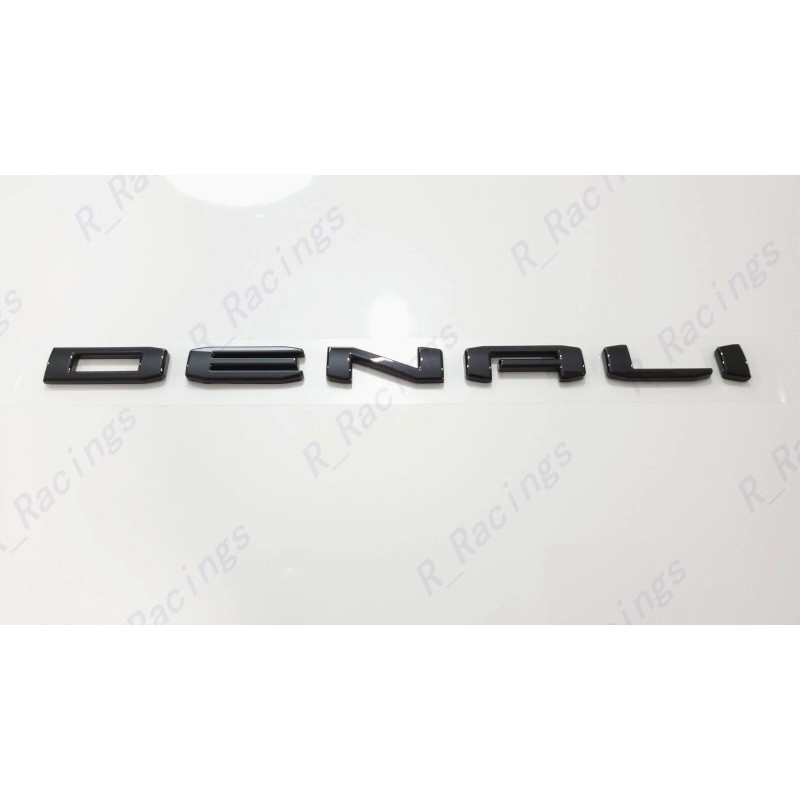 GMC 1pc Gloss Black Rear DENALI Emblems Letters Fit 2021-2023
