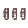 50pcs 8 Tips 8 Teeth Snap Comb Wig Clips Stainless