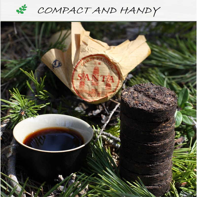 Three Pagodas - Puerh Tea in Bamboo Leaf Tube (80