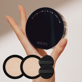 Age 20's 에이지투웨니스 노블커버 새틴쿠션(본품1+리필1) Age 20's Noble Cover Satin Cushion (1 Main + 1 Refill)