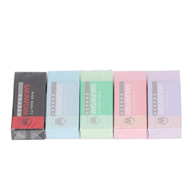 5 Pcs Art Eraser Strong Cleaning Ability Colored Eraser for