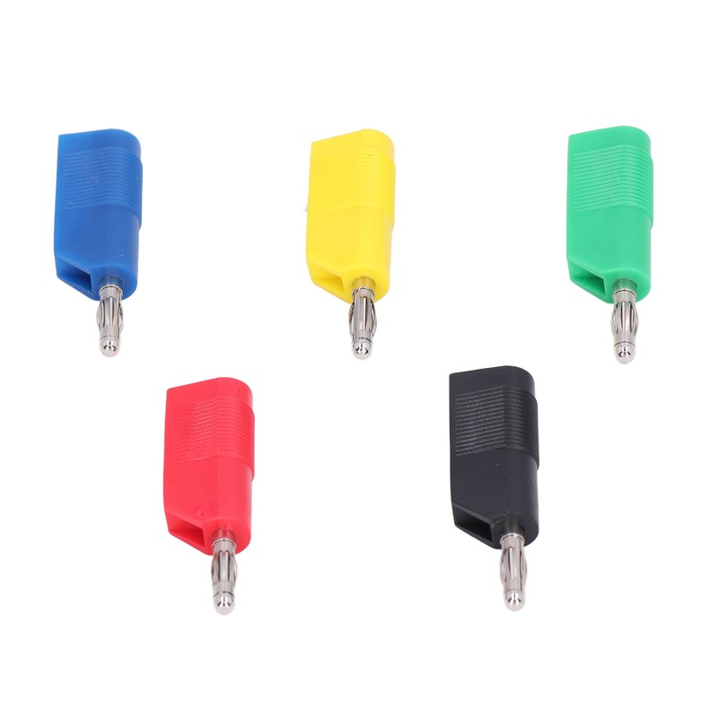 10PCS 4mm Banana Plugs Brass Nickel Plated Connectors Speaker Cable
