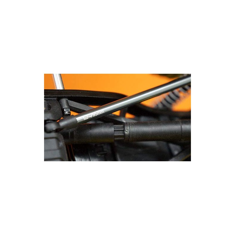 Yeah Racing Threaded Aluminum Link Pipe 6X75mm (2pcs) Gunmetal