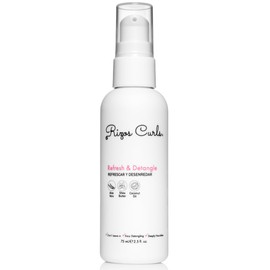 Rizos Curls Rizos Curls Travel Refresh & Detangle Spray, Moisturizing Leave-In, Hydrate & Reduce Frizz, Add Shine & Definition with Coconut Oil, Aloe Vera & Shea Butter, 2.5 oz