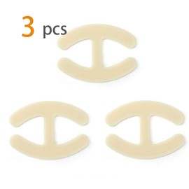 uxcell Bra Shoulder Strap Clips Buckles Bra Strap Anti-Slip Buckles Straps for Women Skin Color-1 H Shape